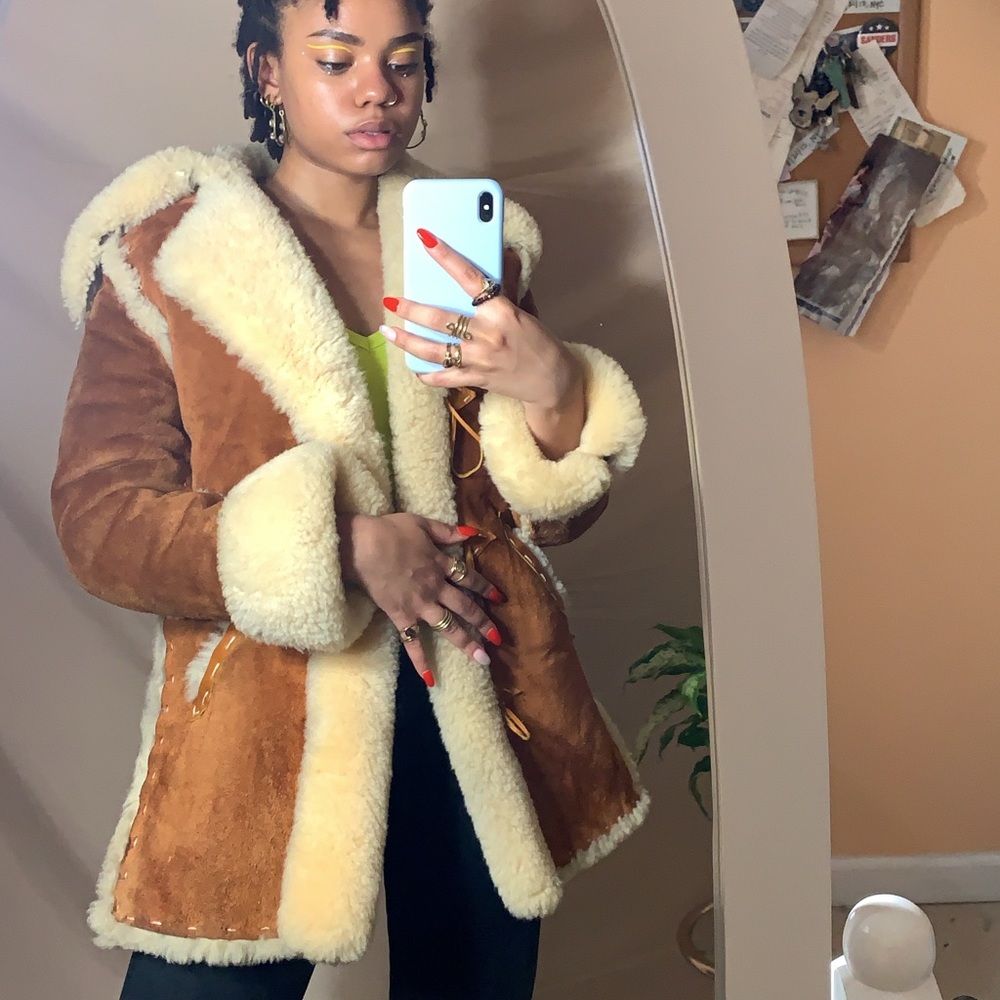 100% Shearling coat